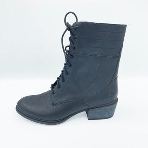 ld tuttle the weave leather double layer combat boots